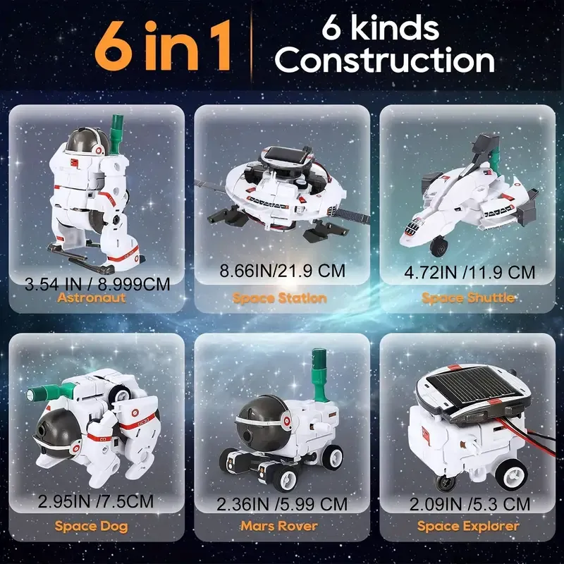 6-in-1 STEM Solar Robot Kit