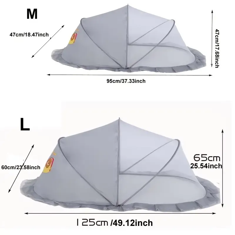 Newborn Mosquito Net Foldable Crib Canopy Baby Newborn Insect Repellent Mosquito Repellent Crib Accessories 98×55×60cm Halloween Christmas Gift
