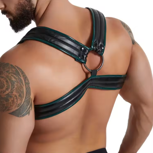 Sexy Mens Lingerie Leather Erotic Harness And Bulge Gay Jockstraps Underwear