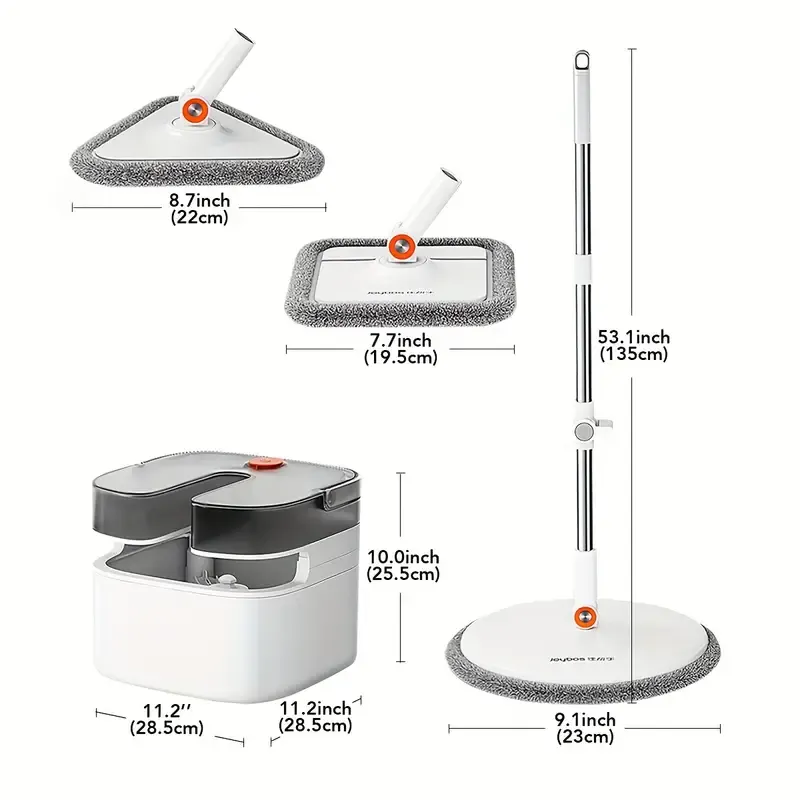 Spin mop and bucket set
