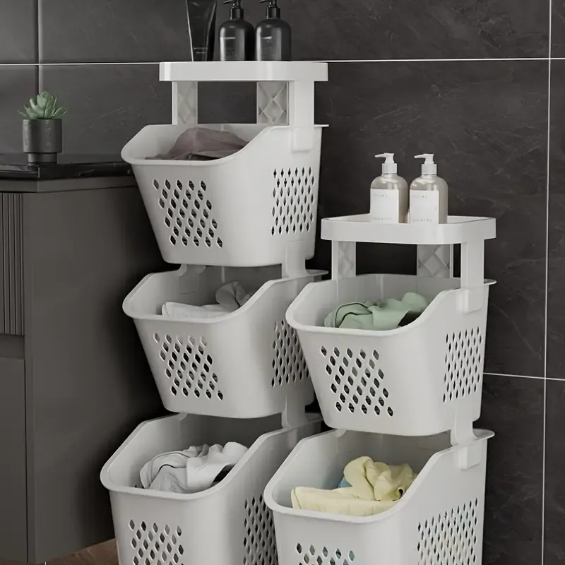 Hamper With Detachable Trash Bin