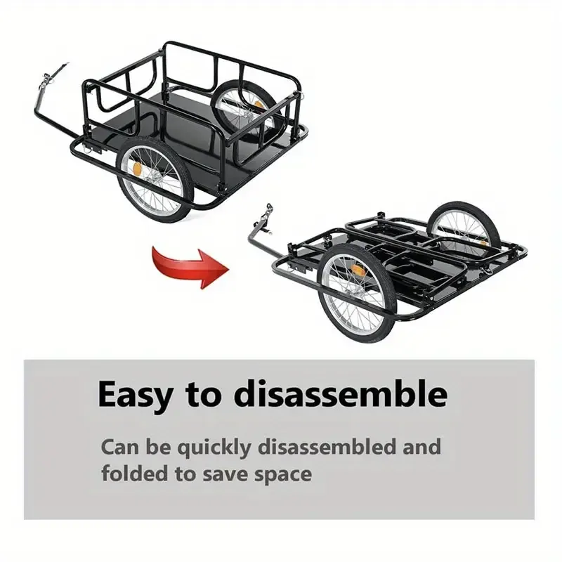 Foldable Pet and Cargo Bicycle Trailer