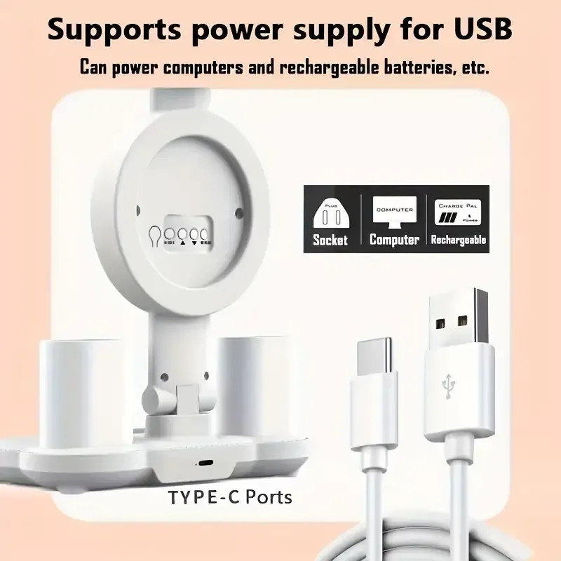 Dimmable LED Desk Lamp with Adjustable Arm, Touch Control, 3-Speed Fan, Indoor Eye Protection Light with Temperature, Time, Date Display, Without Battery - Multifunctional Study Lamp with Fan for Bedroom, Dormitory