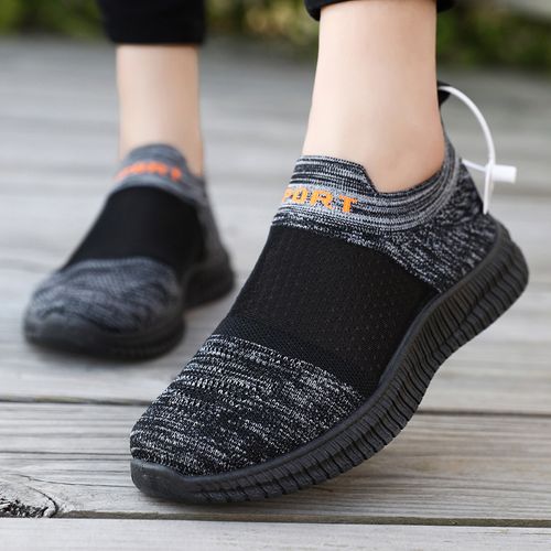 Women's Mesh Sock Sneakers, Comfy Breathable Elastic Knitted Slip On Trainers, Lightweight & Breathable Walking Shoes
