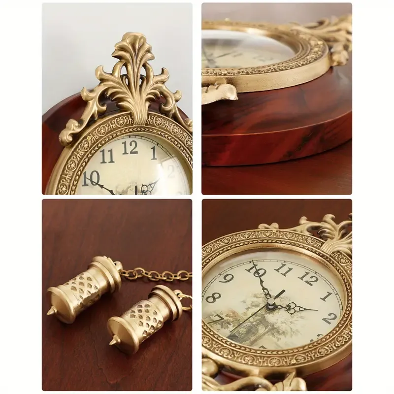 Battery Operated Real Wood Wall Clock