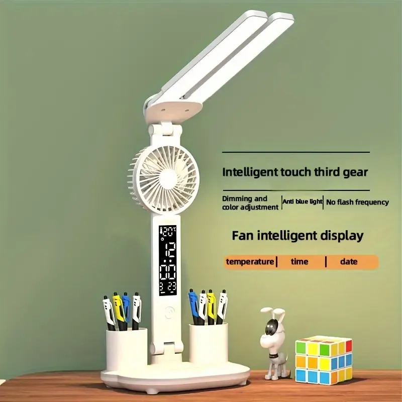 USB-Powered LED Desk Fan