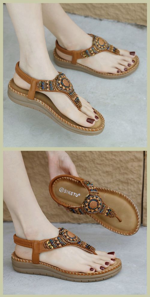 Bohemian Comfort Flat Sandals for Beachside Holidays