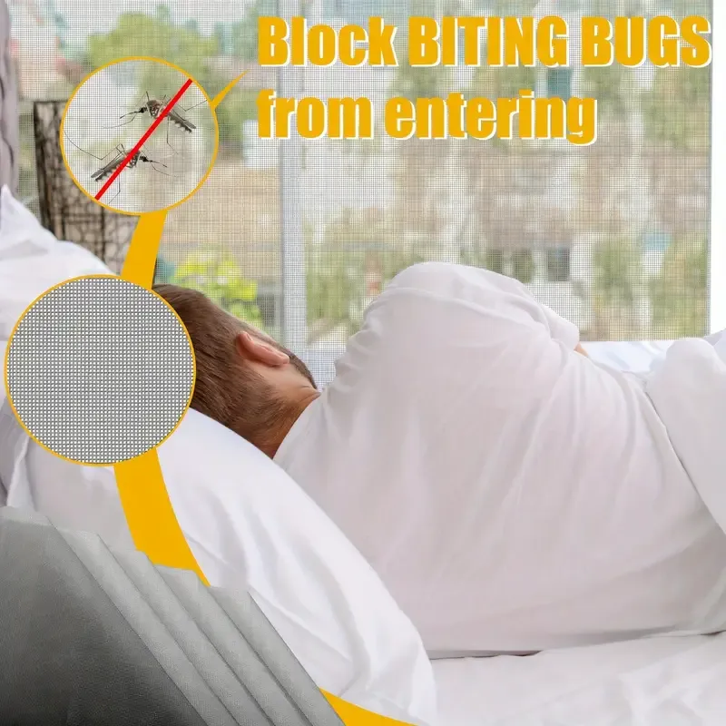 Adjustable DIY Magnetic Window Screen Kit