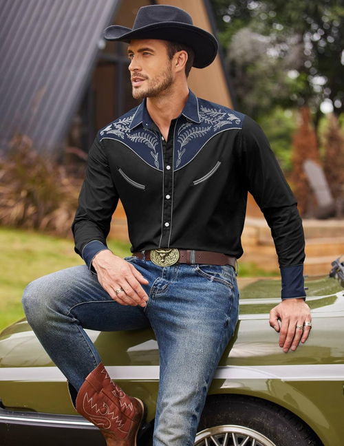 Men's Western Cowboy Shirt