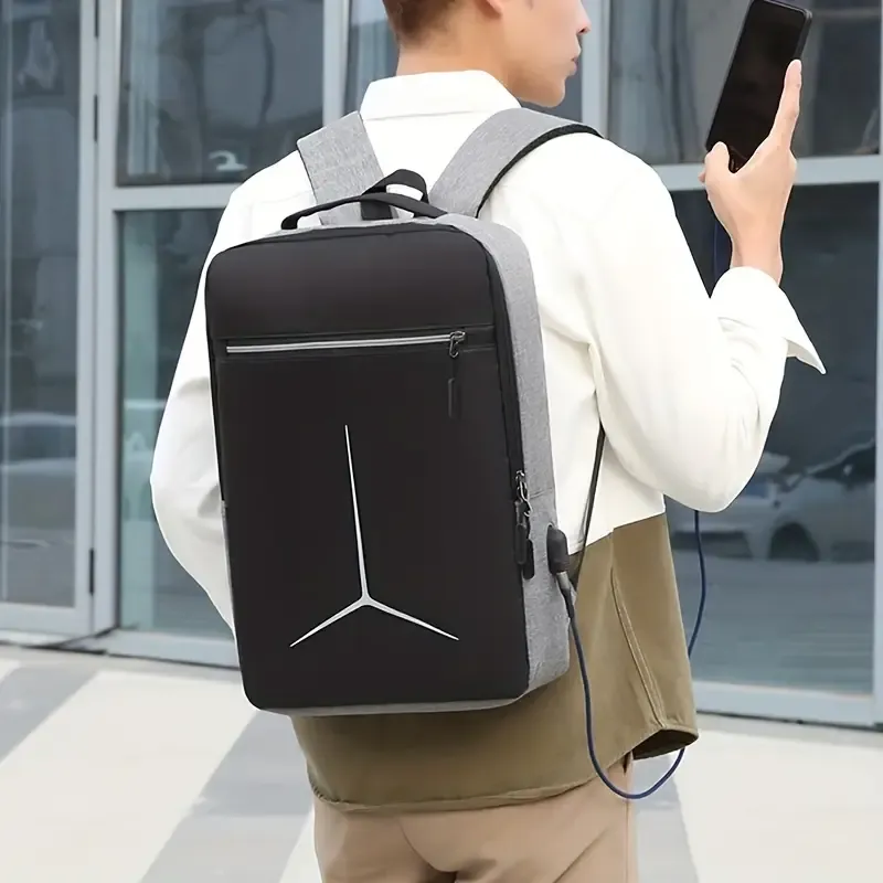 Sports Backpack with USB Charging Ports and Reflective Strip - Ideal for Outdoor Travel and Sports - Perfect Men's Gift for Birthday or Christmas
