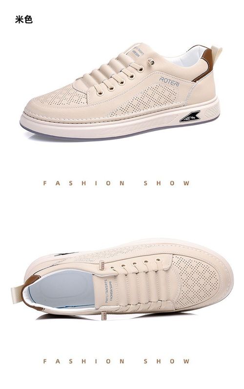 New men's soft leather slip-on shoes with