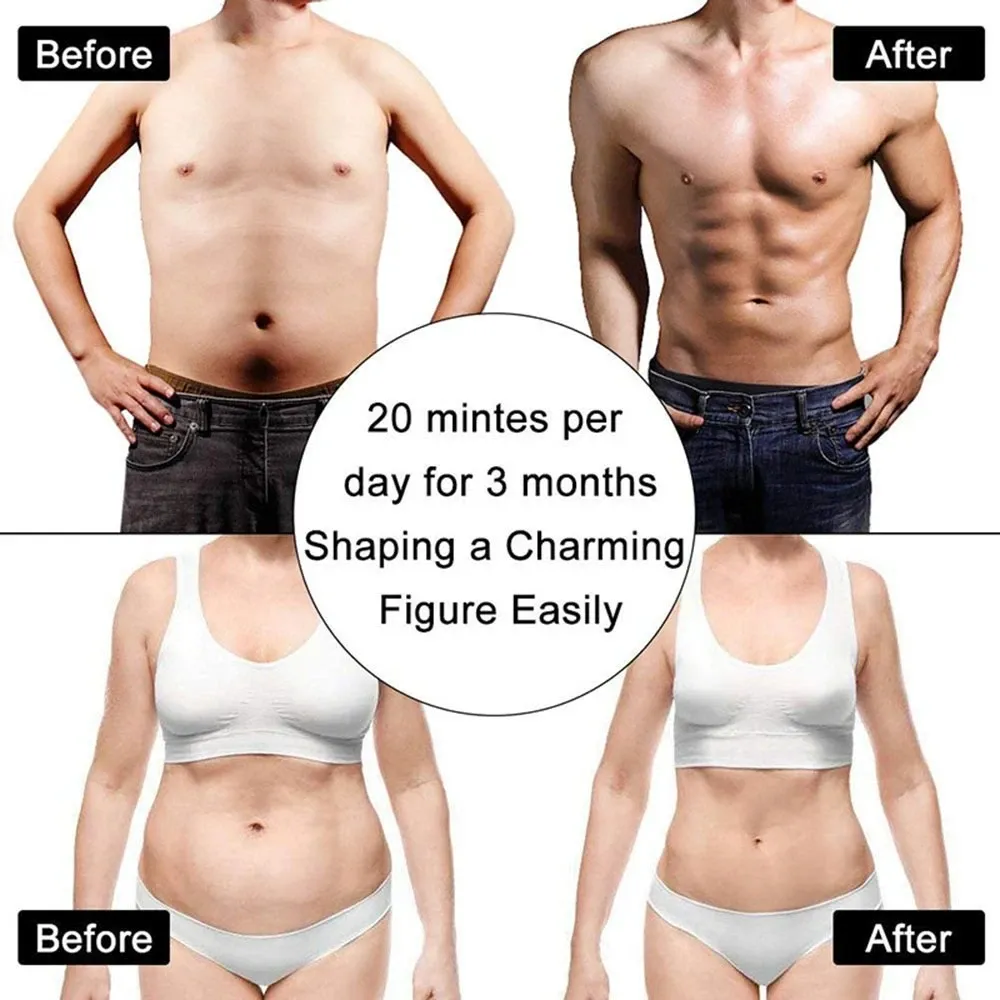 Eletroestimulador EMS Abdominal Muscle Stimulator Electric Massager Electrostimulation Hip Trainer Home Gym Fitness Equipment