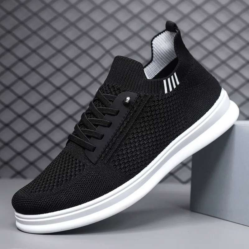 New Men's Flying Weave Mesh Breathable Sports Shoes Casual Shoes