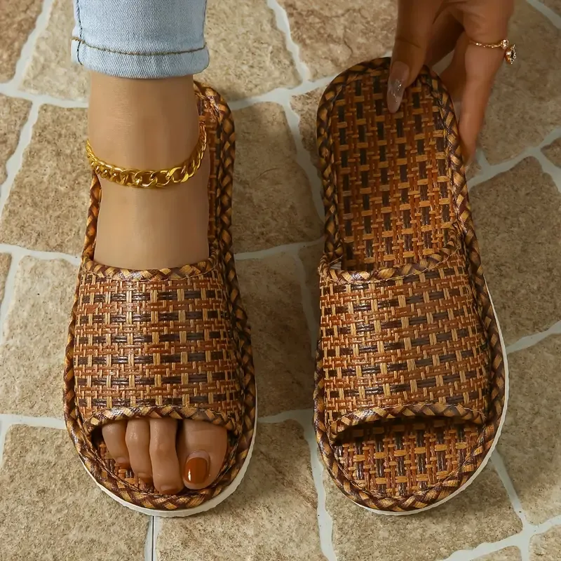 Cozy Rattan Slippers
