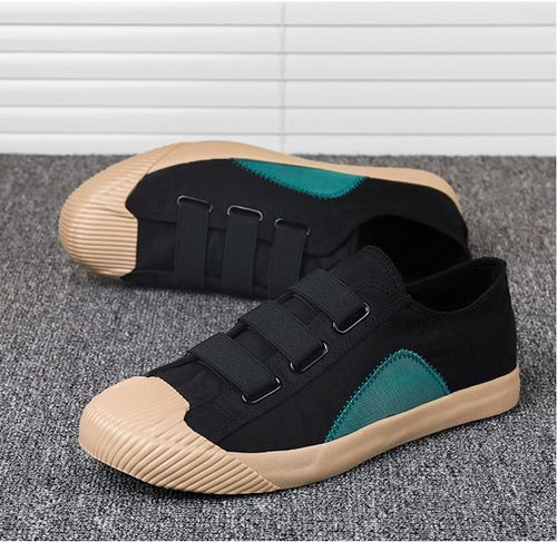 The 2025 summer new men's one-legged canvas shoes