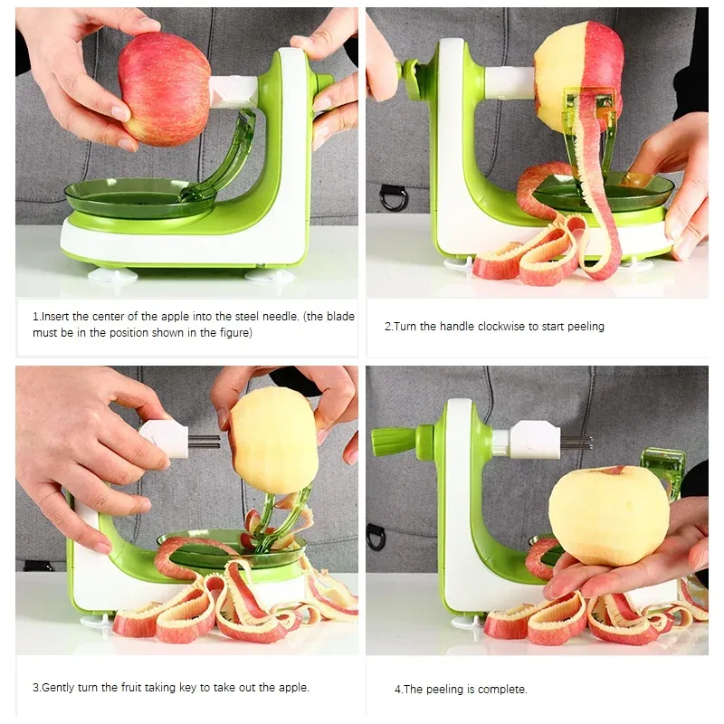 ✨Gift for wife🎁-Kitchen Fruit Tools-Manual Apple Peeler-Slicer💡