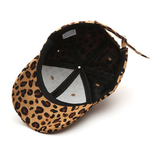 Trendy Leopard Print Corduroy Cap