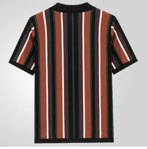 Summer cardigan knitted T-shirt short sleeves