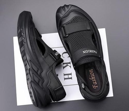 Soft-soled 2025 summer new Roman shoes, beach shoes with toe caps, breathable casual shoes
