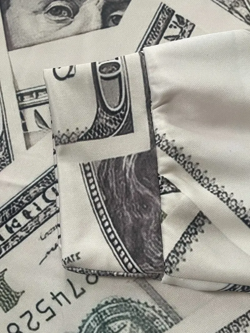 2Pcs Money All Over Print Men's Sweatsuits
