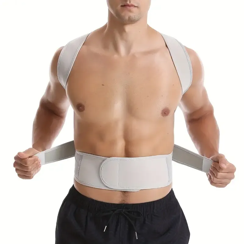 1pc Posture Corrector Back Posture Brace For Men & Women, Clavicle Support Stop Slouching And Hunching Adjustable Back Trainer