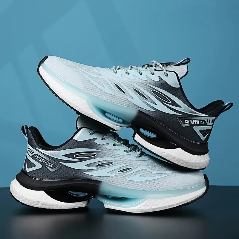 Men's Trendy Running Shoes, Comfy Non Slip Lace Up Soft Sole Sneakers For Men's Outdoor Jogging, Walking Activities