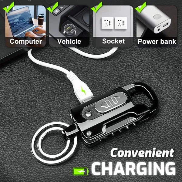 Multi-Functional Keychain Lighter