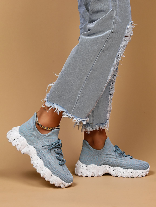 Breathable flying woven loafers