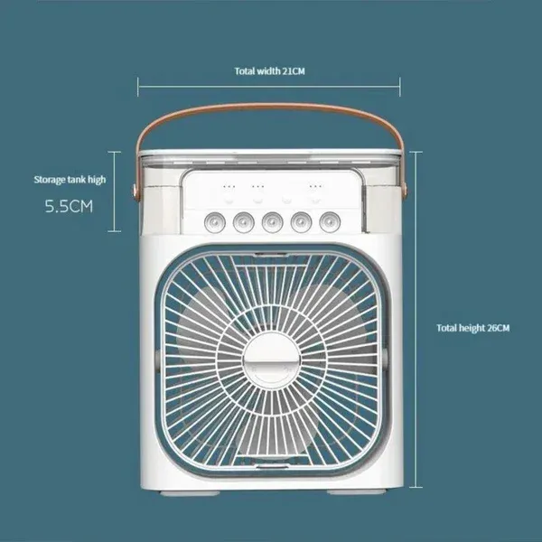 Portable Fan Air Conditioners USB Electric Fan LED Night Light Water Mist Fun 3 In 1 Air Humidifie For Home
