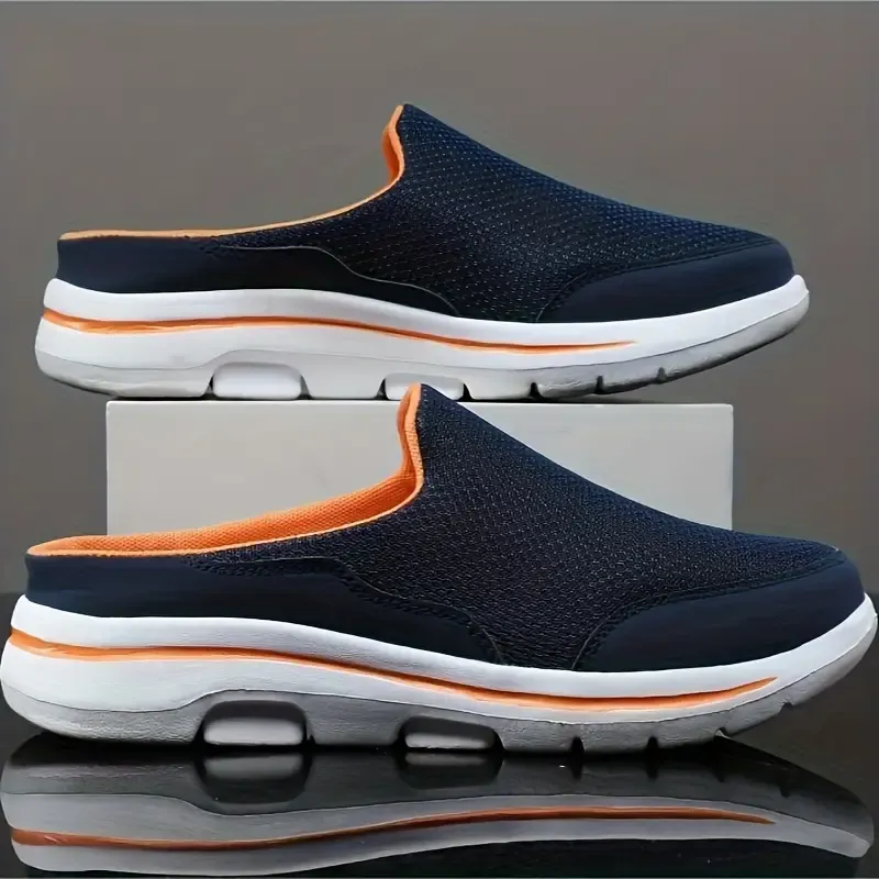 Mens Slip-On Mules - Breathable Mesh Upper