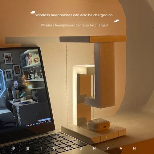 Floating desk lamp mobile phone wireless charging night light Boudoir gift creative new bed  Ambient headlamp