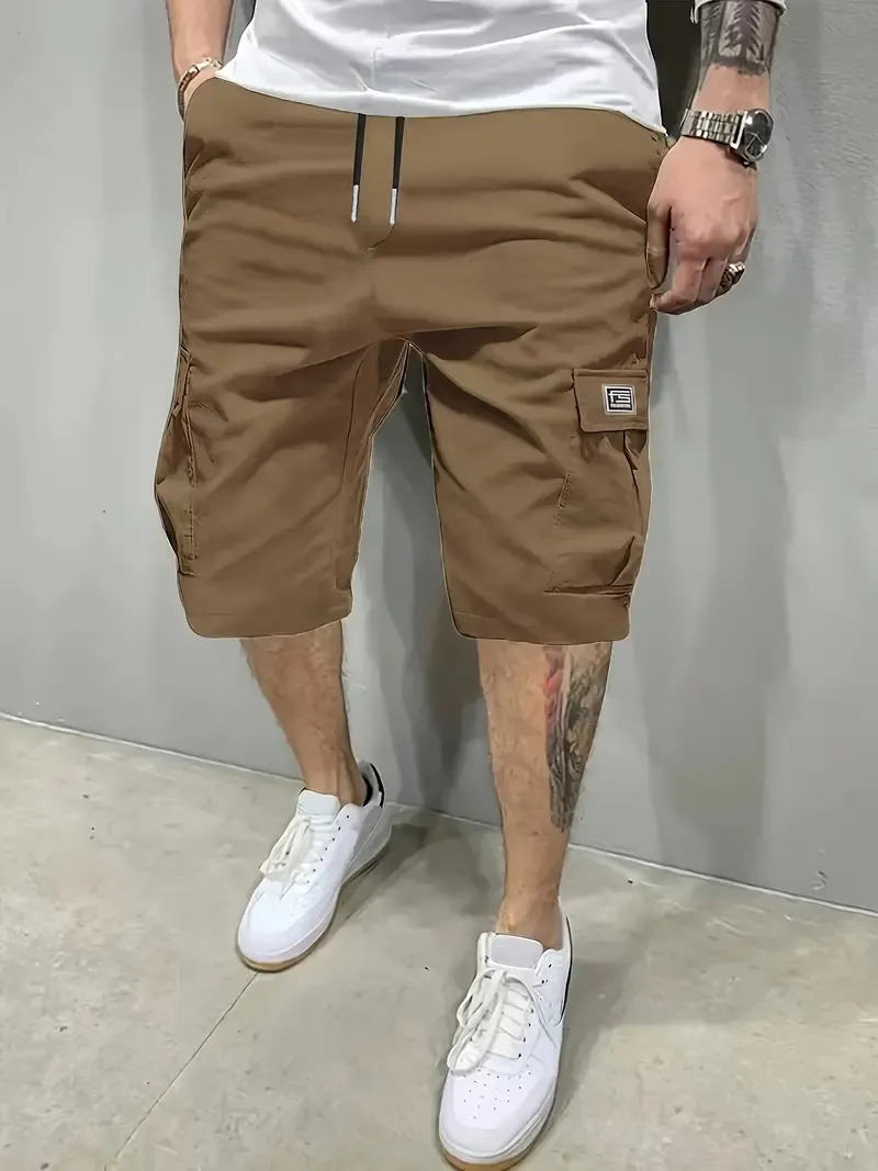 Men's Cargo Shorts Pants Outdoor Hiking Multi-Pocket Utility Shorts, Casual Style, For Summer Hiking Cycling