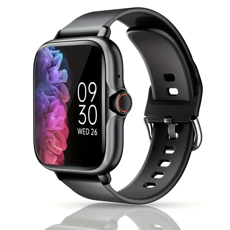 ports Smart Watch, 1.83'' Full Touch Screen Display with Message, Answer Make Call Smartwatch, Monitoring, Sports Pedometer, Information Alerts, for iPhone Android Phones, Smartbands Fitness Watch for Women Men Friend Gift, Birthday Gift