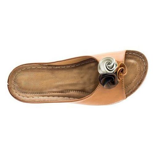 women's platform thick-soled wedge-heel slippers