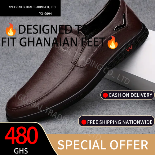 Men's Slip-On Loafers: Soft Leather, Rubber Sole, PU Lining, Suitable for Daily Casual Wear