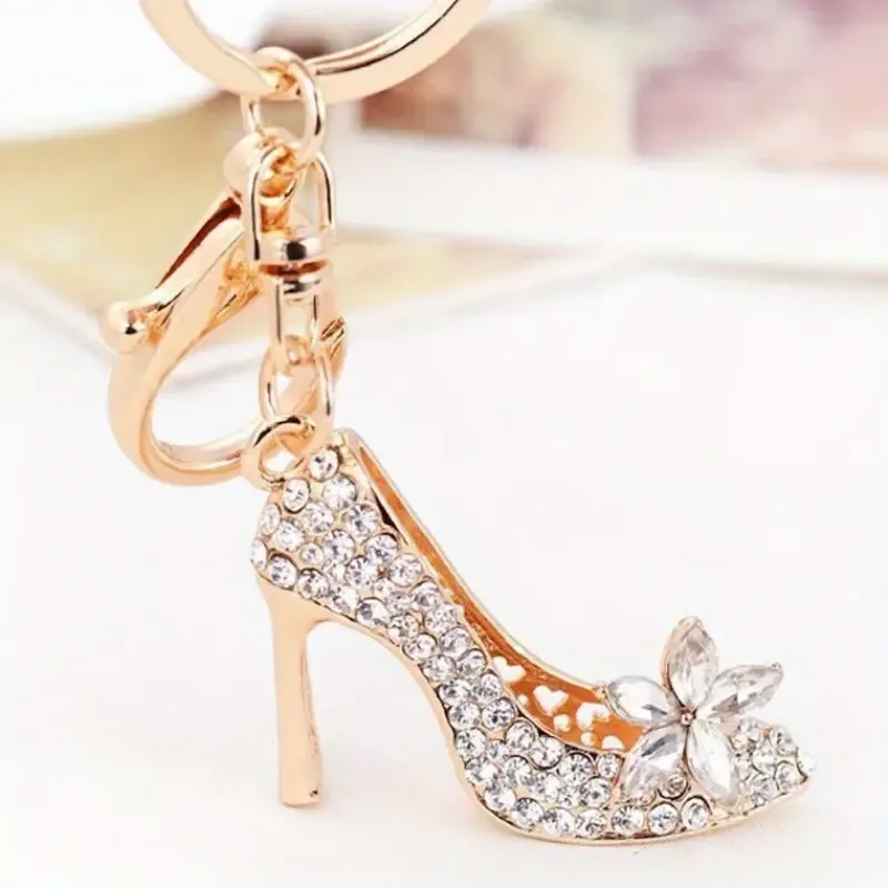 Glamorous Mini High Heels Pendant Keychain
