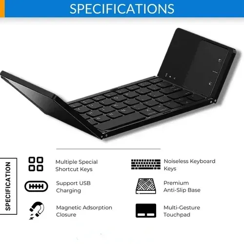 ⌨Portable Foldable Bluetooth keyboard