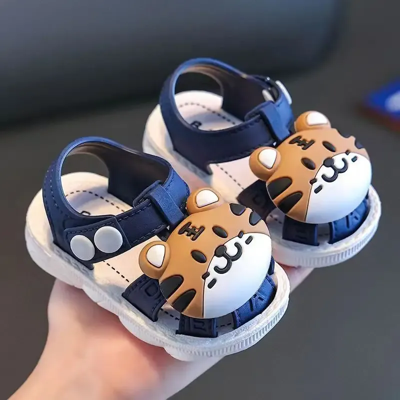 Trendy Cute Cartoon Tiger Sandals For Baby Boys