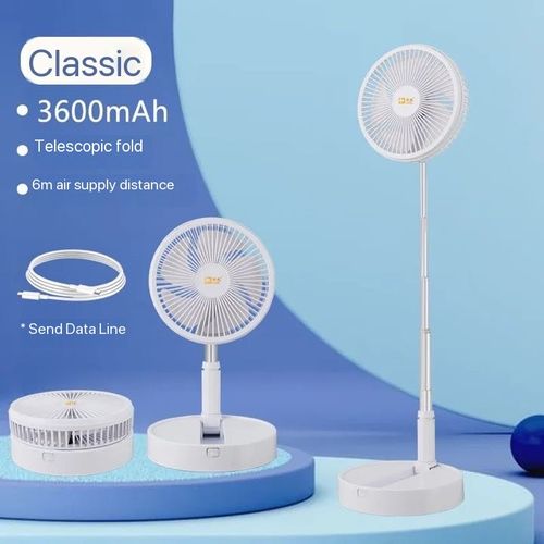 Portable usb charging fan Retractable folding dormitory outdoor fan Desktop fan Floor fan