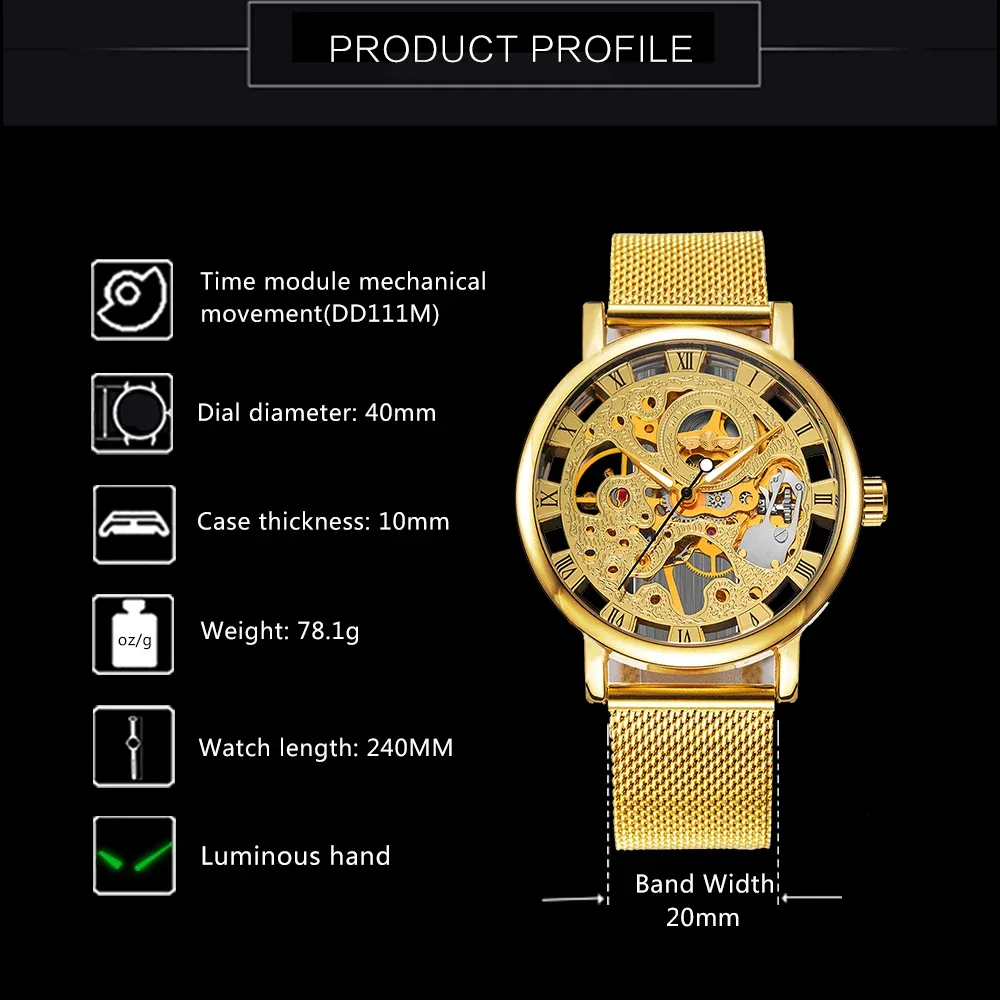 Round Dial Roman Number Analog Quartz Watch
