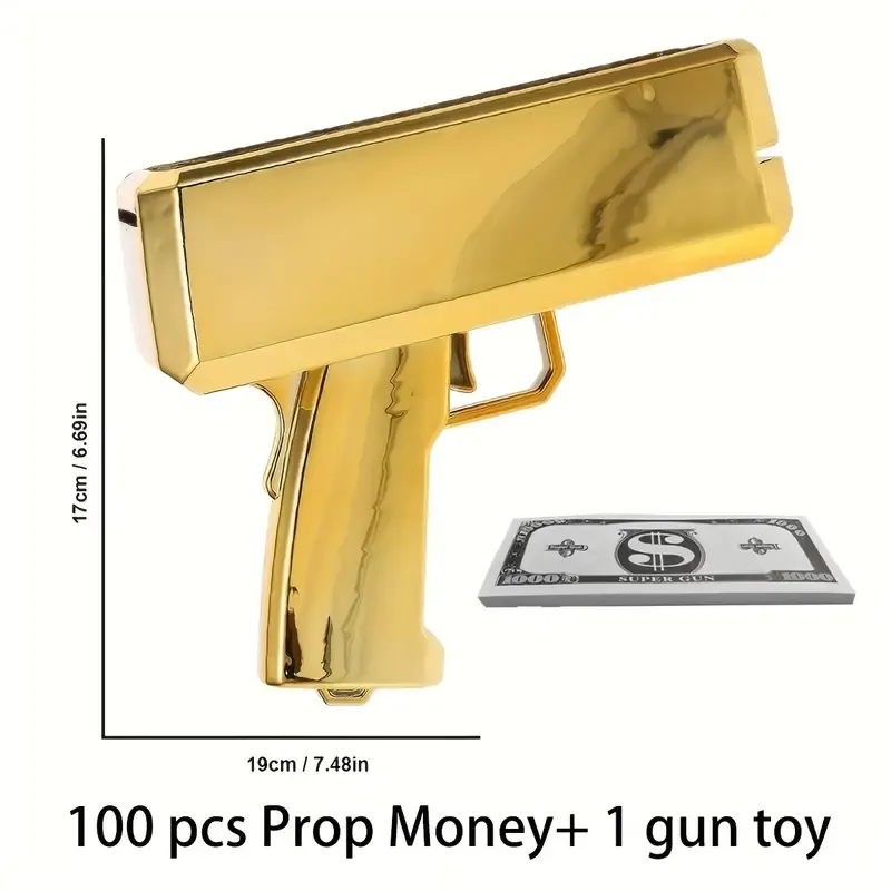 Golden Handheld Cash Gun