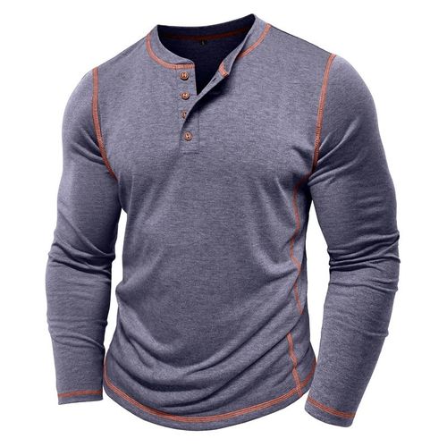 Four button long sleeve T-shirt