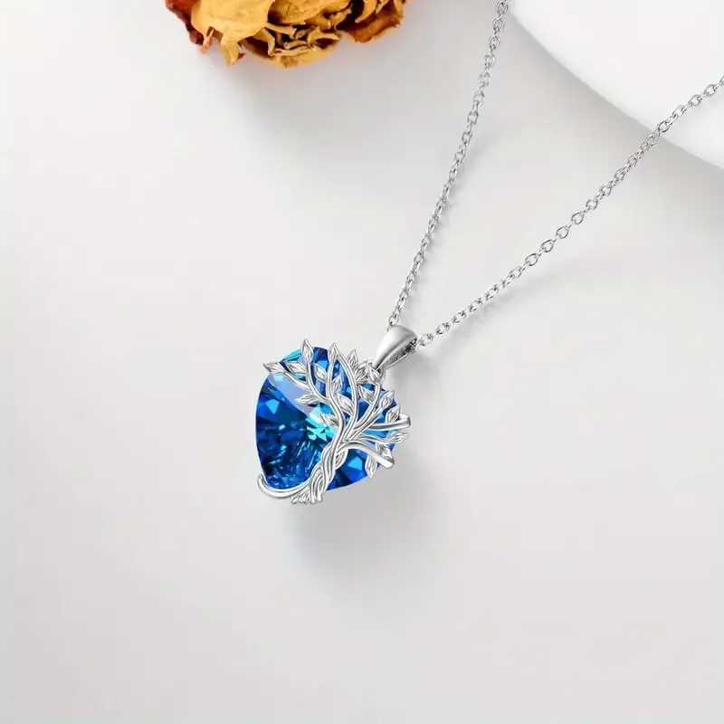Fashion Tree Of Life Heart-shaped Pendant Necklace