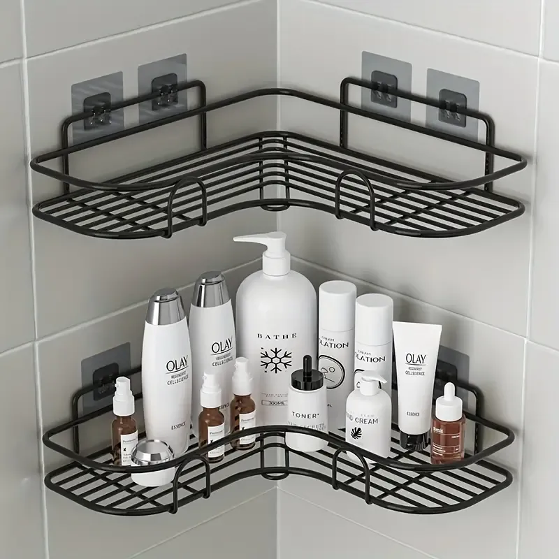 Premium No-Drill Corner Shelf