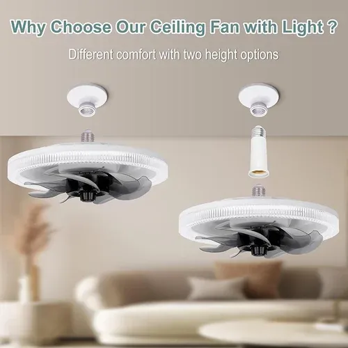 Quiet Adjustable Fan Light