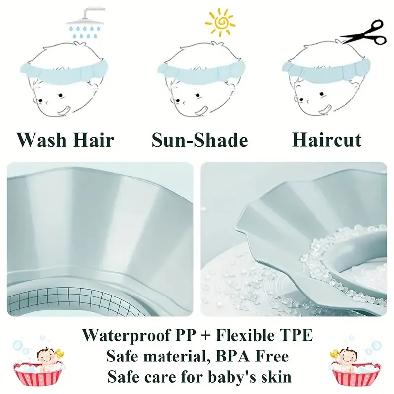 Baby Shower Cap sunshade Adjustable