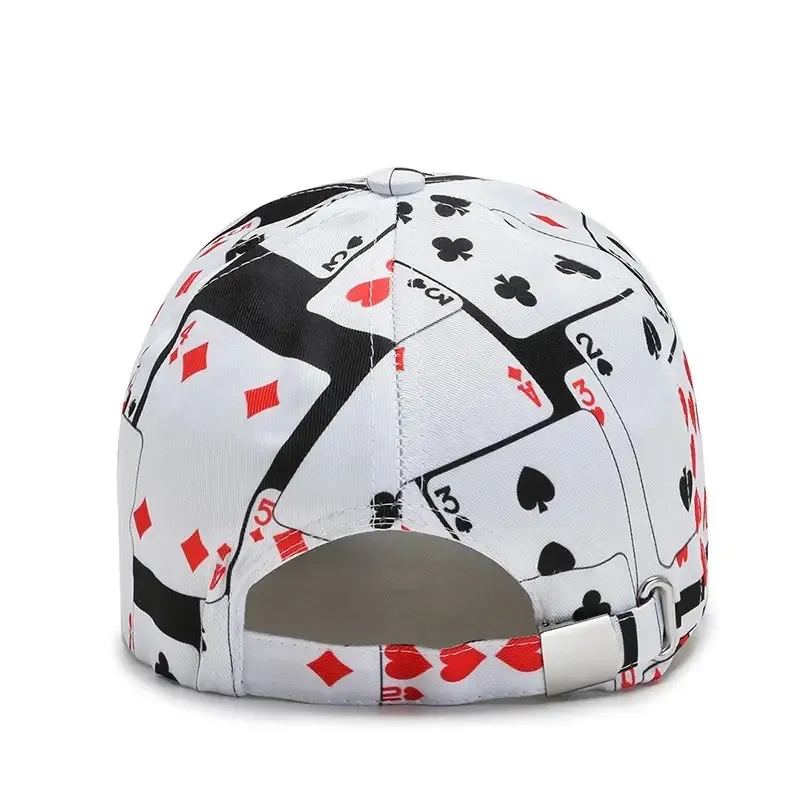 New Hip Hop Hat, Men's Outdoor Mountaineering Fishing Sports Cap, Poker Game Playing Card Adjustable Cotton Baseball Hat Cap, Sun Protection Hat