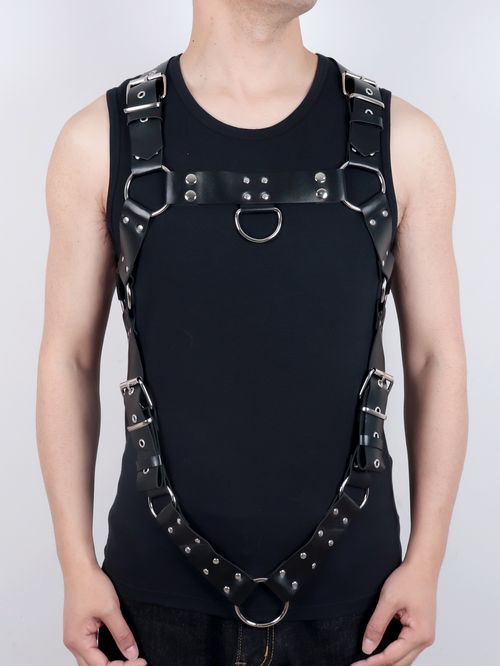 Sexy Mens Lingerie Leather Erotic Harness And Bulge Gay Jockstraps Underwear
