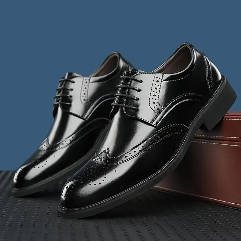 Comfy Wingtip Brogue Derby Shoes