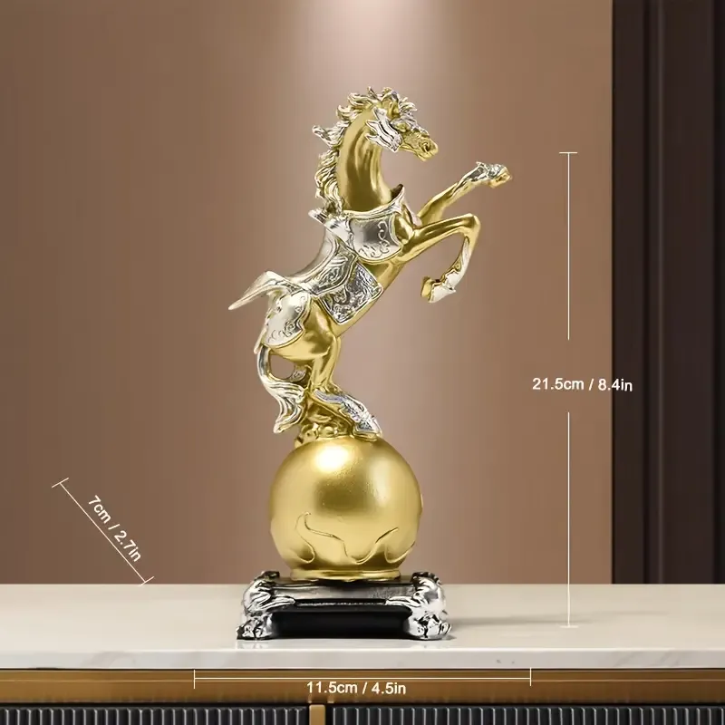 Nordic Art Modern Horse Figurine Creative Light Living Room TV Cabinet Foyer Resin Craft Horse Sculpture